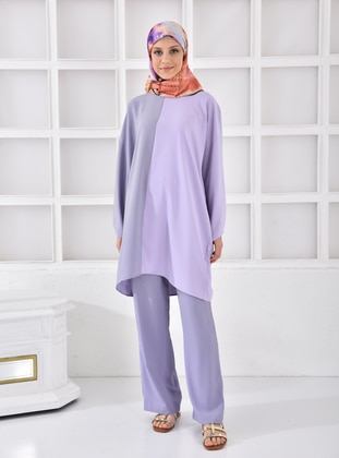 Lilac - Unlined - Suit - Tuncay