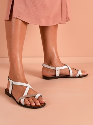 White - Sandal - Sandal - Shoestime