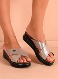 Lamé - Sandal - Slippers