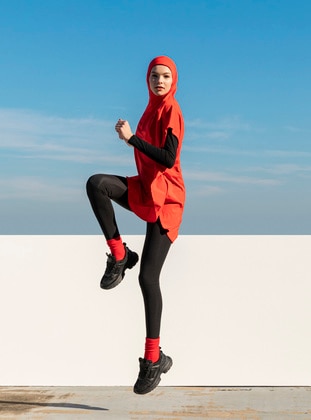 Red - Activewear Tops - Saye Active