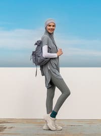 Gray - Activewear Tops
