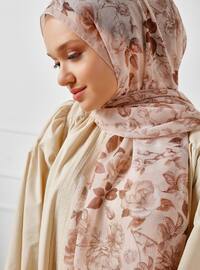 Patterned Shawl Brown