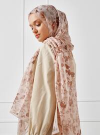 Patterned Shawl Brown