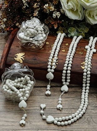 Cream - Prayer Beads - İkranur