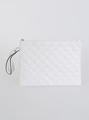 White - Clutch - Clutch Bags / Handbags - Icone