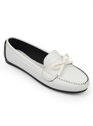 White - Flat - Flat Shoes - Laurel Shoes