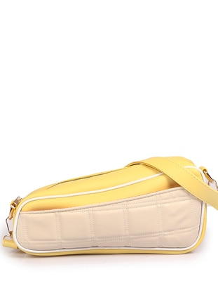 Beige - Yellow - Satchel - Faux Leather - Shoulder Bags - Stilgo