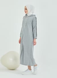 Gray - Cotton - Abaya