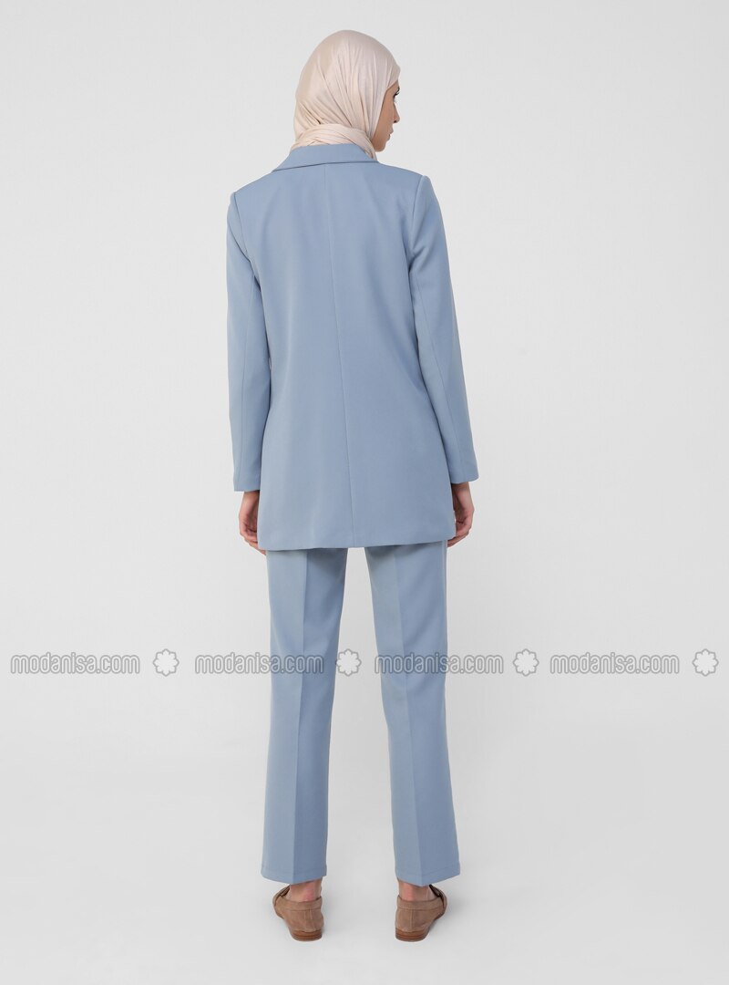 Blue - Fully Lined - Shawl Collar - Jacket
