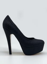 Black - High Heel - Evening Shoes