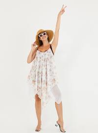 Unlined - Multi - White - Beach Dress