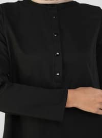 Black - Unlined - Cotton - Button Collar - Suit