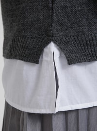 Smoke - Polo neck - Unlined - Knit Tunics