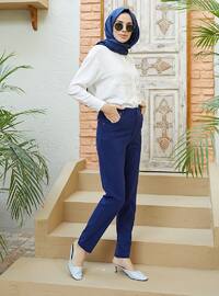 Pants With Pockets Navy Blue