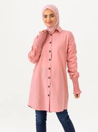 Button Down Tunic Rose