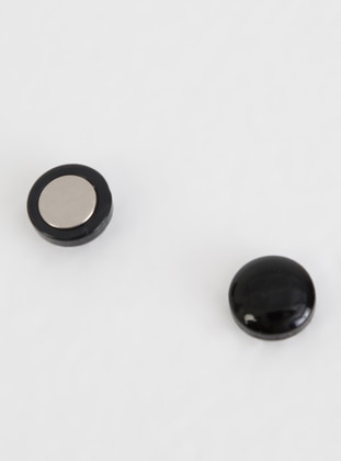 Button Bead Magnet Black