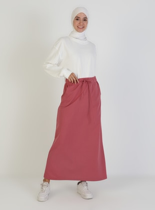 Dusty Rose - Unlined - Cotton - Skirt - Bwest