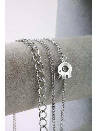 Silver tone - Anklet - BijuHome