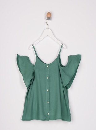 Green - Girls` Shirt - Panço