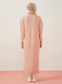 Ed Fitted Long Sweater Dress Powder
