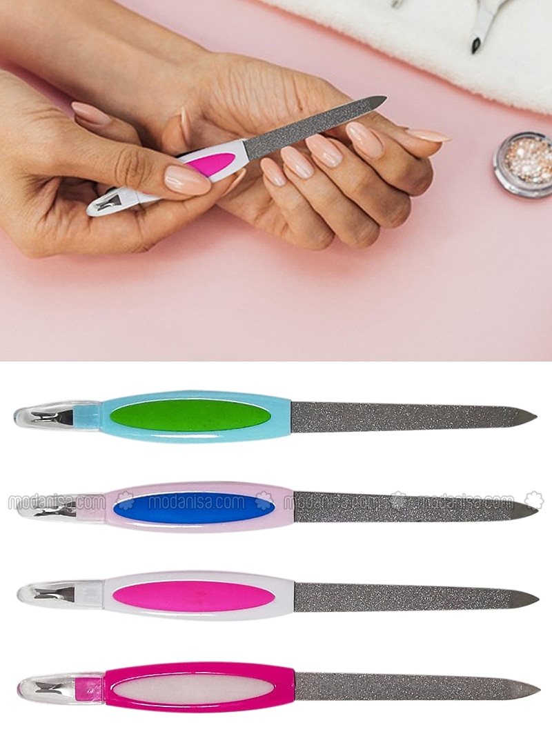 Multifunctional Double Sided Long Manicure Pedicure File Xl136 Multicolor