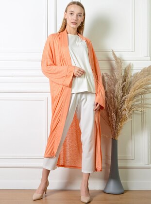 Unlined - Orange - Kimono - Pinkmark
