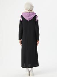 Lilac - Unlined - Cotton - Modest Dress