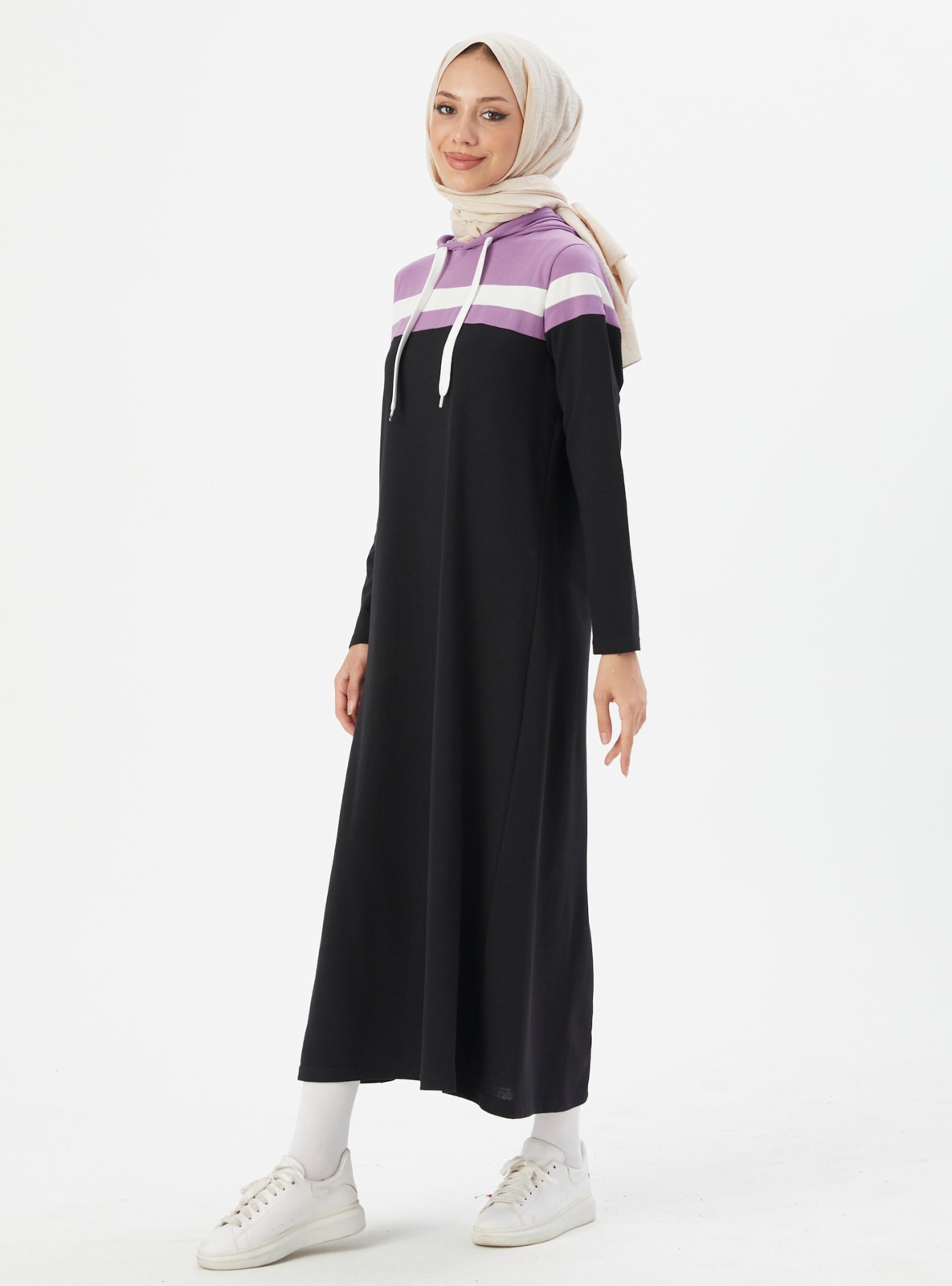 Lilac - Unlined - Cotton - Modest Dress