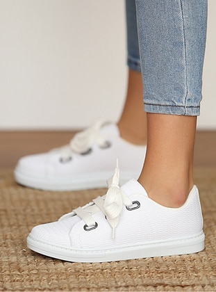 Linen Sneakers White