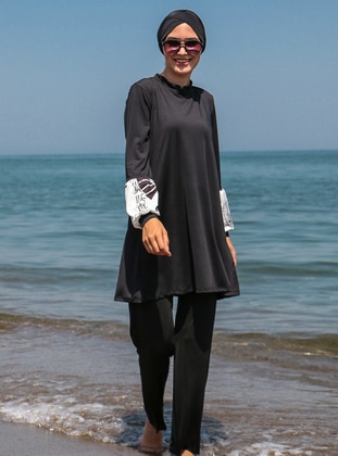 Black - Multi - Half Coverage Swimsuit - Marina Mayo
