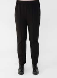 Black - Unlined - Plus Size Suit