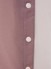 Purple - Cotton - Plus Size Tunic