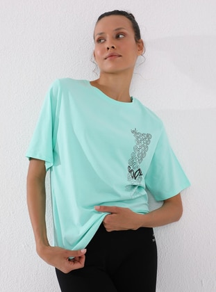 Printed - Mint - Activewear Tops - Tommy Life