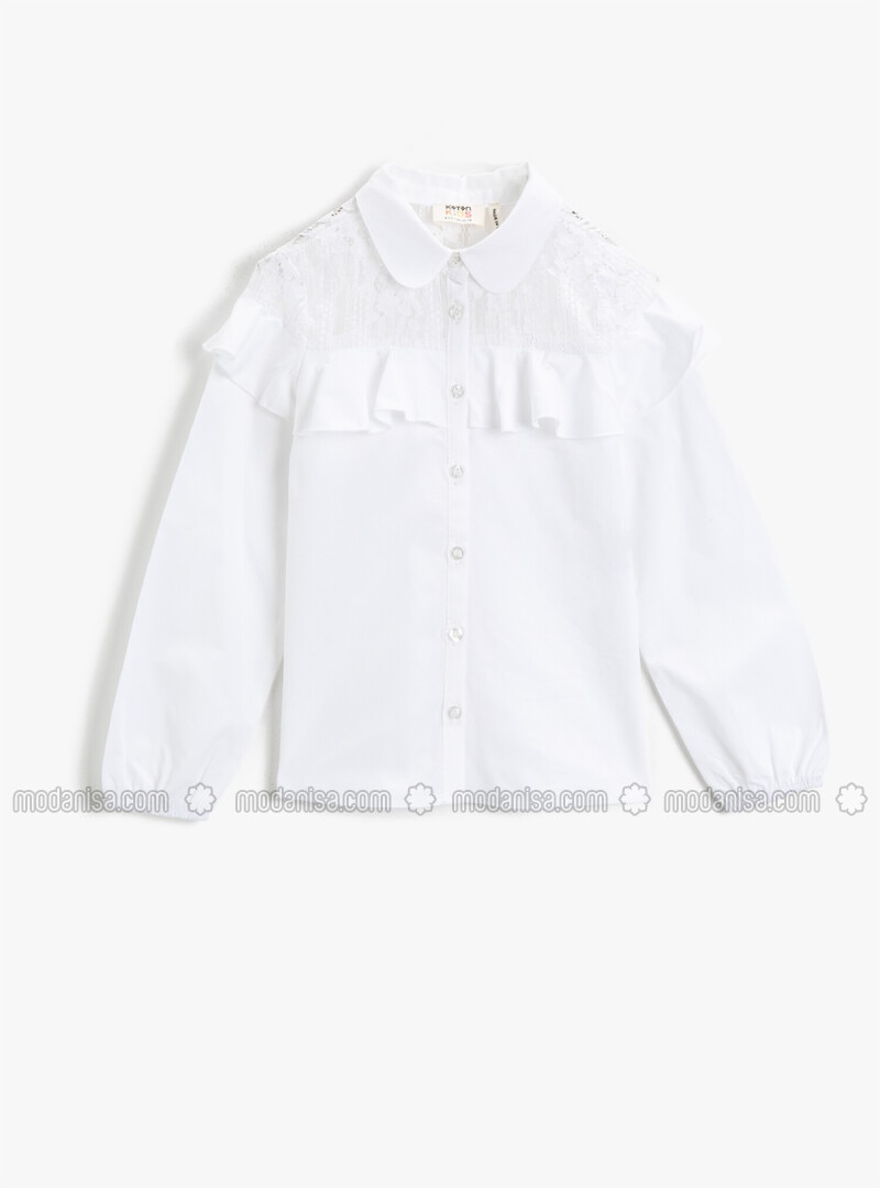 White - Girls` Shirt