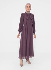  - Crew neck - Fully Lined - Modest Dress
