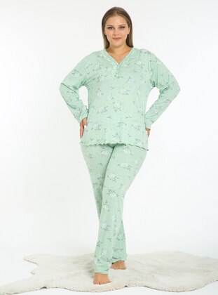 Green Almond - Multi - Plus Size Pyjamas