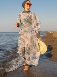 Patterned Beach Dress Multicolor