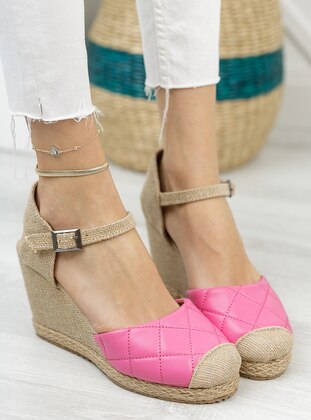 Pink - Sandal - Sandal - Ayakkabı Outlet