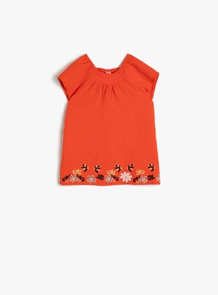 Orange - Baby Dress - Koton