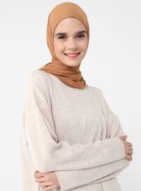 - Crew neck - Unlined - Acrylic - Triko - Modest Dress