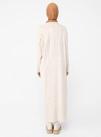 - Crew neck - Unlined - Acrylic - Triko - Modest Dress