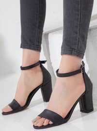 Black - Black - Sandal - High Heel - Heels