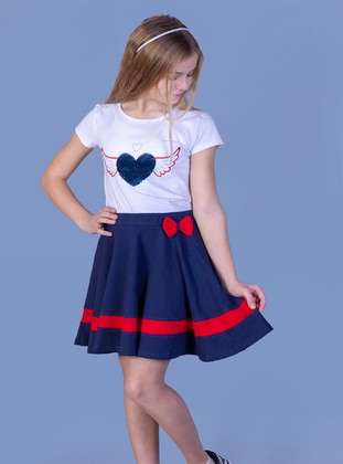 Navy Blue - Girls` Suit - Toontoy