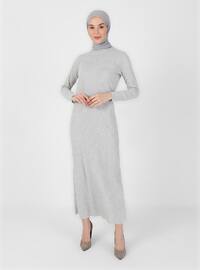  Gray Modest Dress