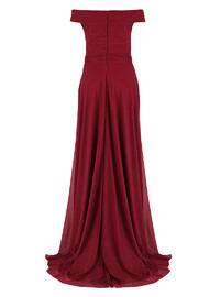 Cherry - Fully Lined - Boat neck - Modest Evening Dress