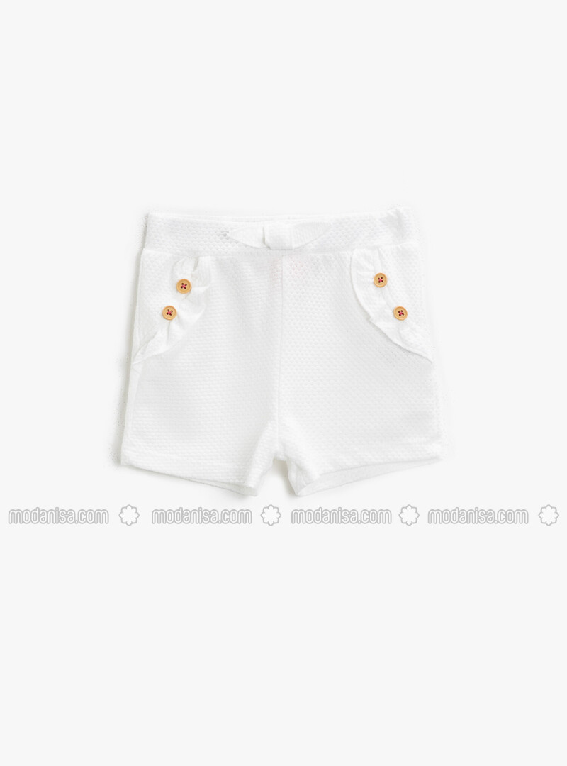 Ecru - Baby Shorts