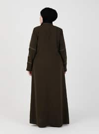 - Crew neck - Unlined - Plus Size Abaya