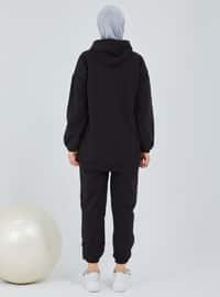 Sweatshirt&Pants Co-Ord Black
