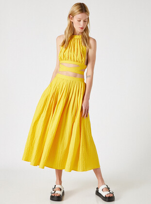 Yellow - Skirt - Koton