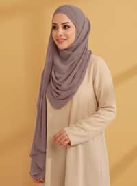Chiffon Instant Hijab With Inner Undercap Lilac Instant Scarf